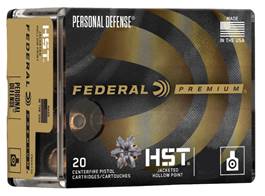 Federal P357SHST1S Premium Personal Defense 357 Sig 125 gr HST Jacketed Hollow Point 20 Per Box/10 Cs